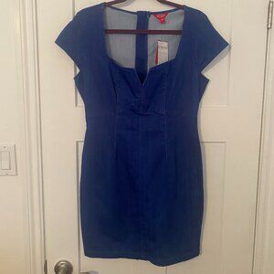 Juliana Denim Dress in Bright Blue